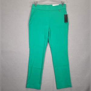 Rafaella The Slim Ankle High Rise  Pants Size 8  Green
